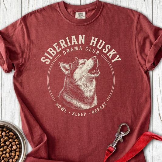 Siberian Husky Drama Club Premium Tee Brick