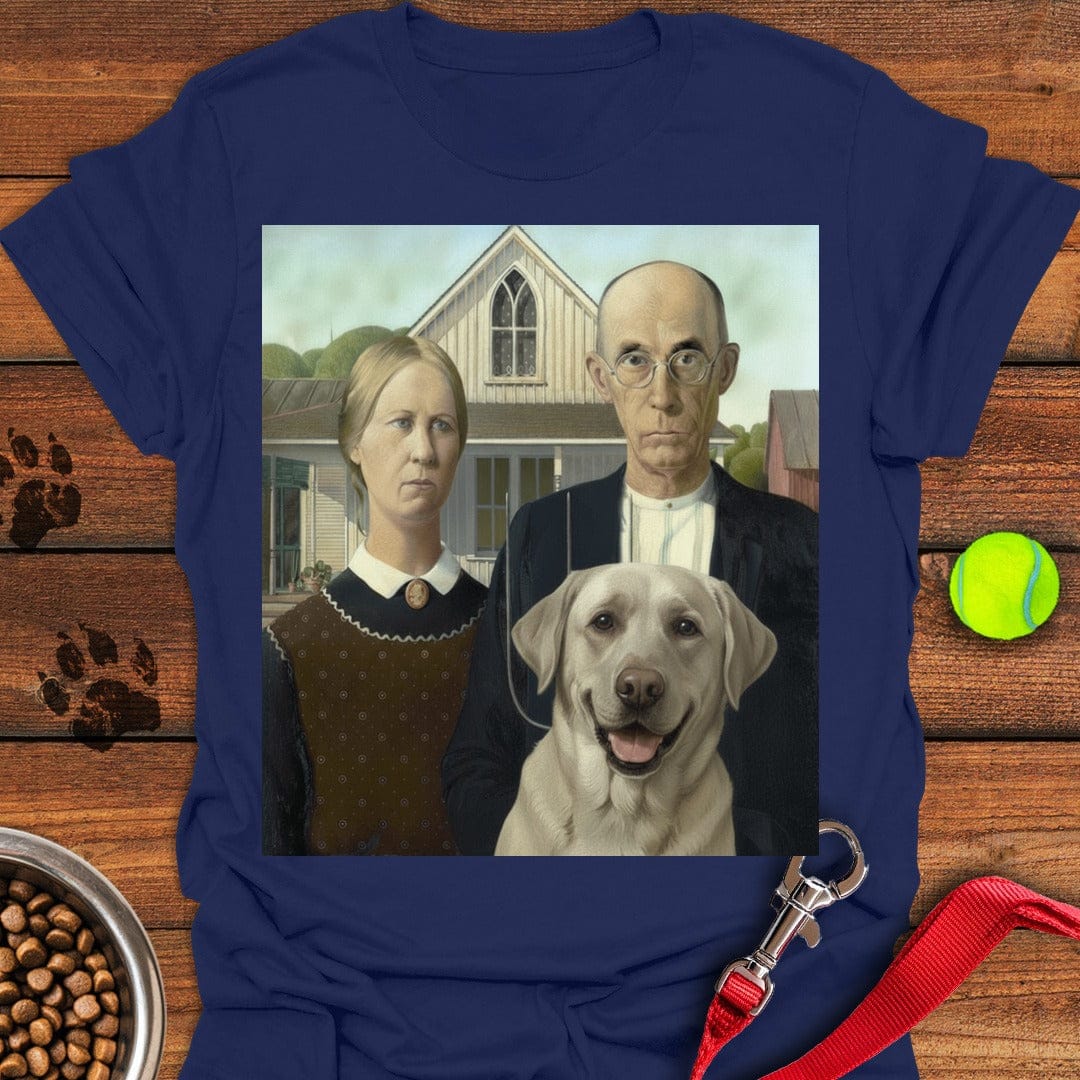 Silver Lab American Gothic Navy