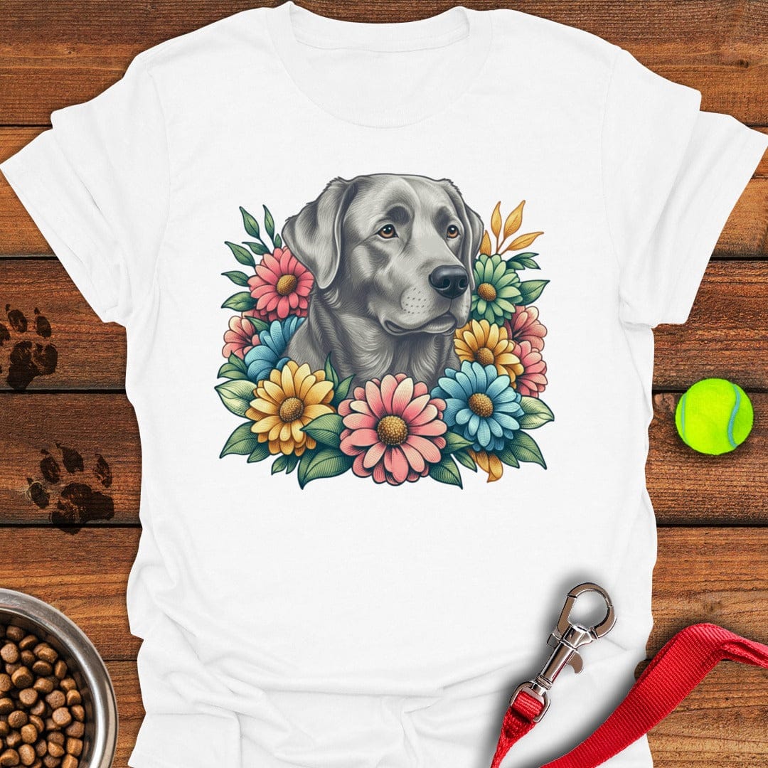 Silver Lab Flower White