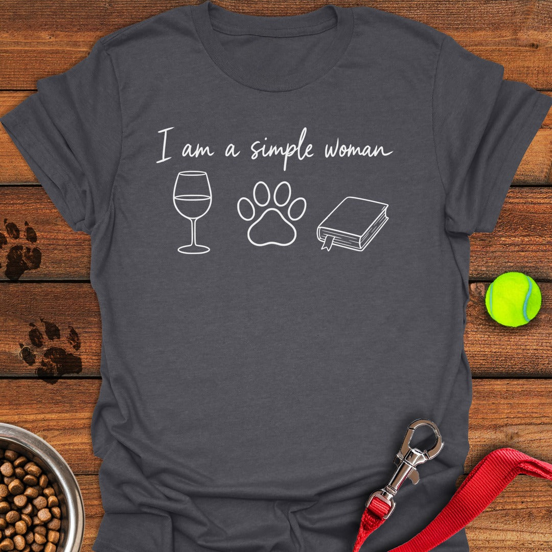 Simple Dog Woman Dark Heather