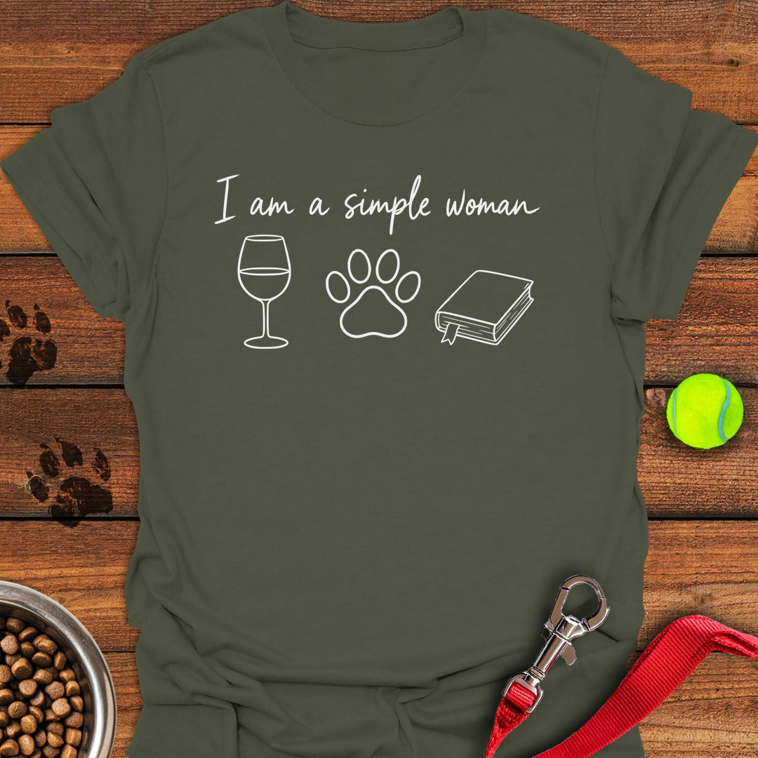 Simple Dog Woman Military Green
