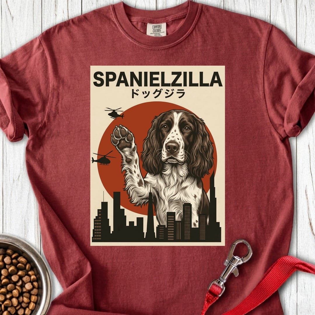 Springer Spaniel Spanielzilla Premium Tee Brick