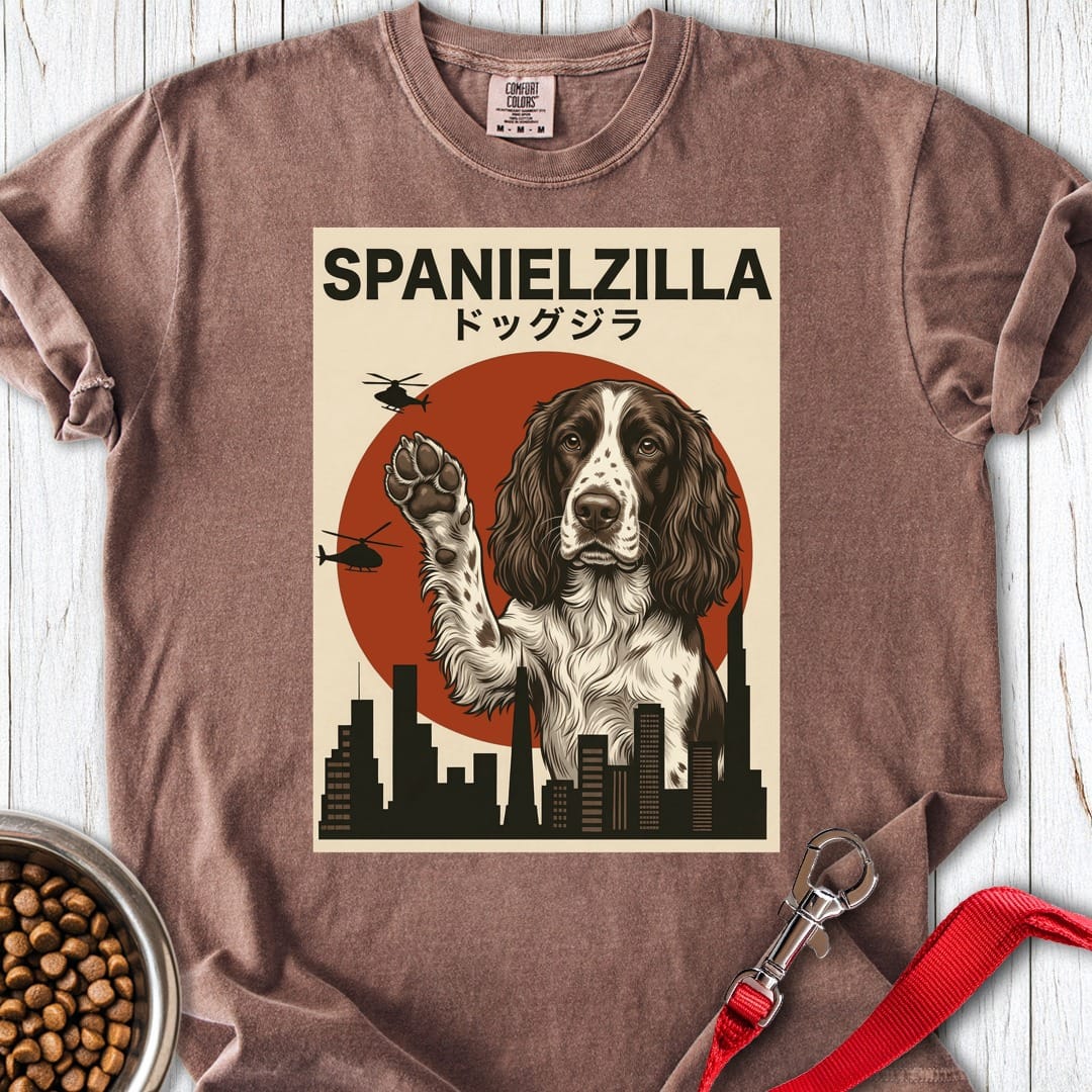 Springer Spaniel Spanielzilla Premium Tee Espresso