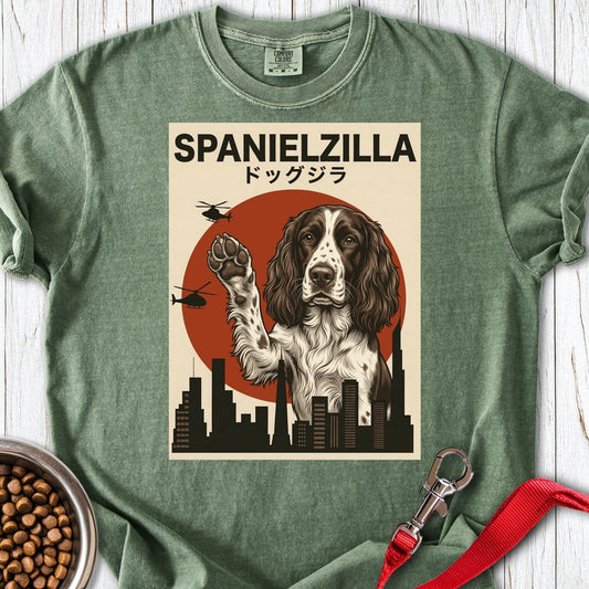 Springer Spaniel Spanielzilla Premium Tee Moss