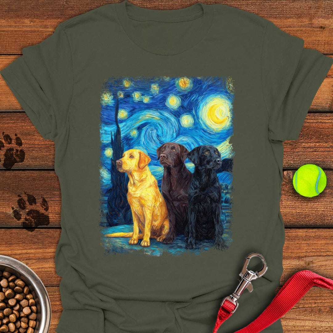 Starry Night Labradors Military Green