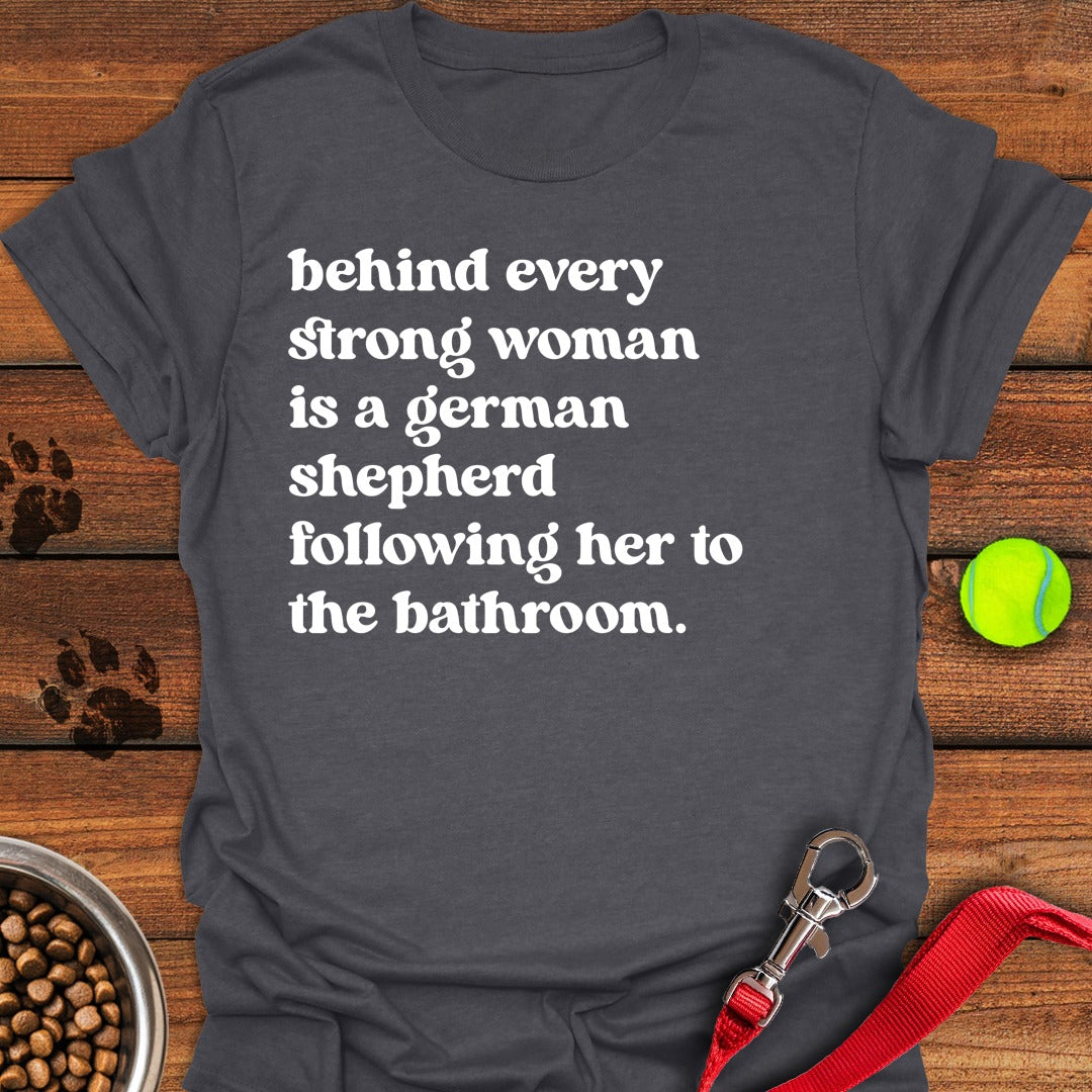 Strong German Shepherd Woman Dark Heather