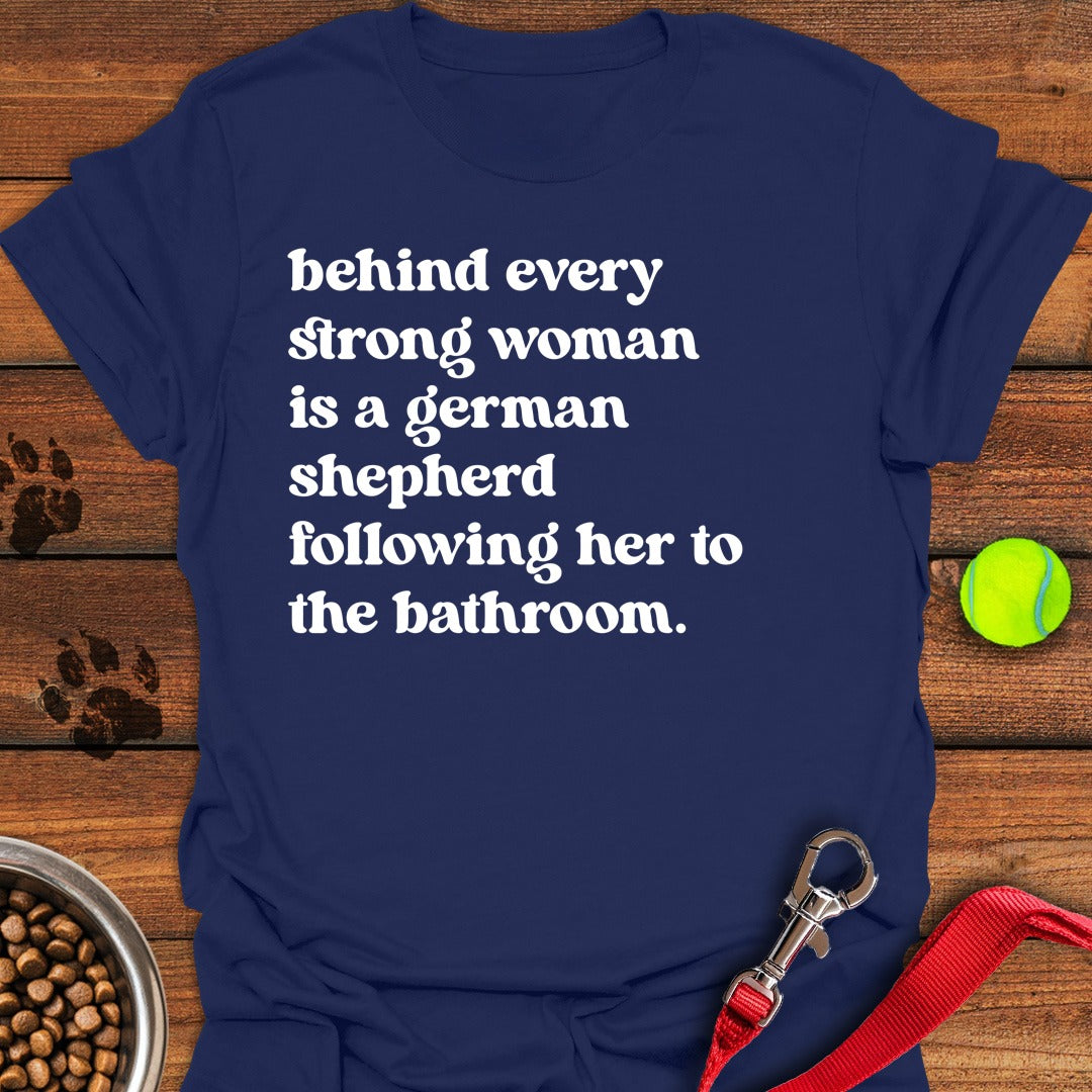 Strong German Shepherd Woman Navy