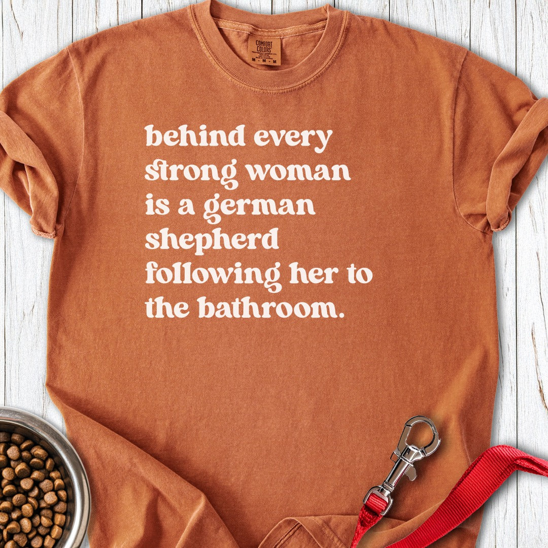 Strong German Shepherd Woman Premium Tee Yam