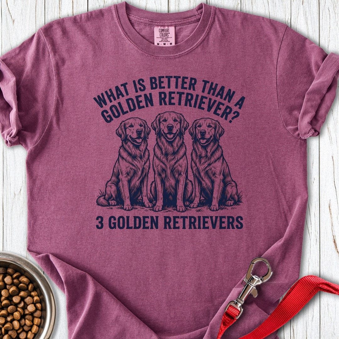 Three Golden Retrievers Premium Tee Berry