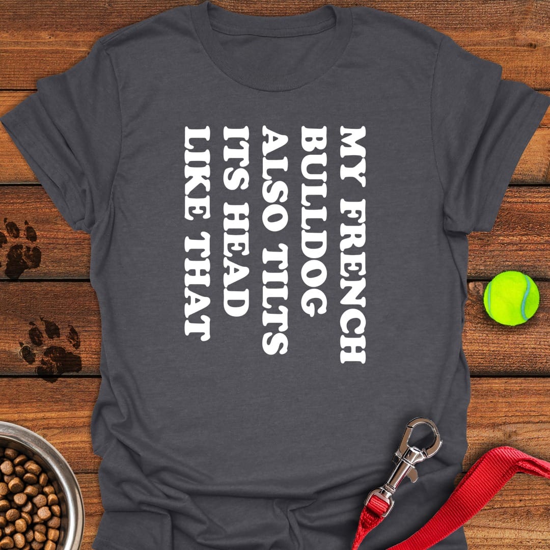 Tilt Head Frenchie Dark Heather
