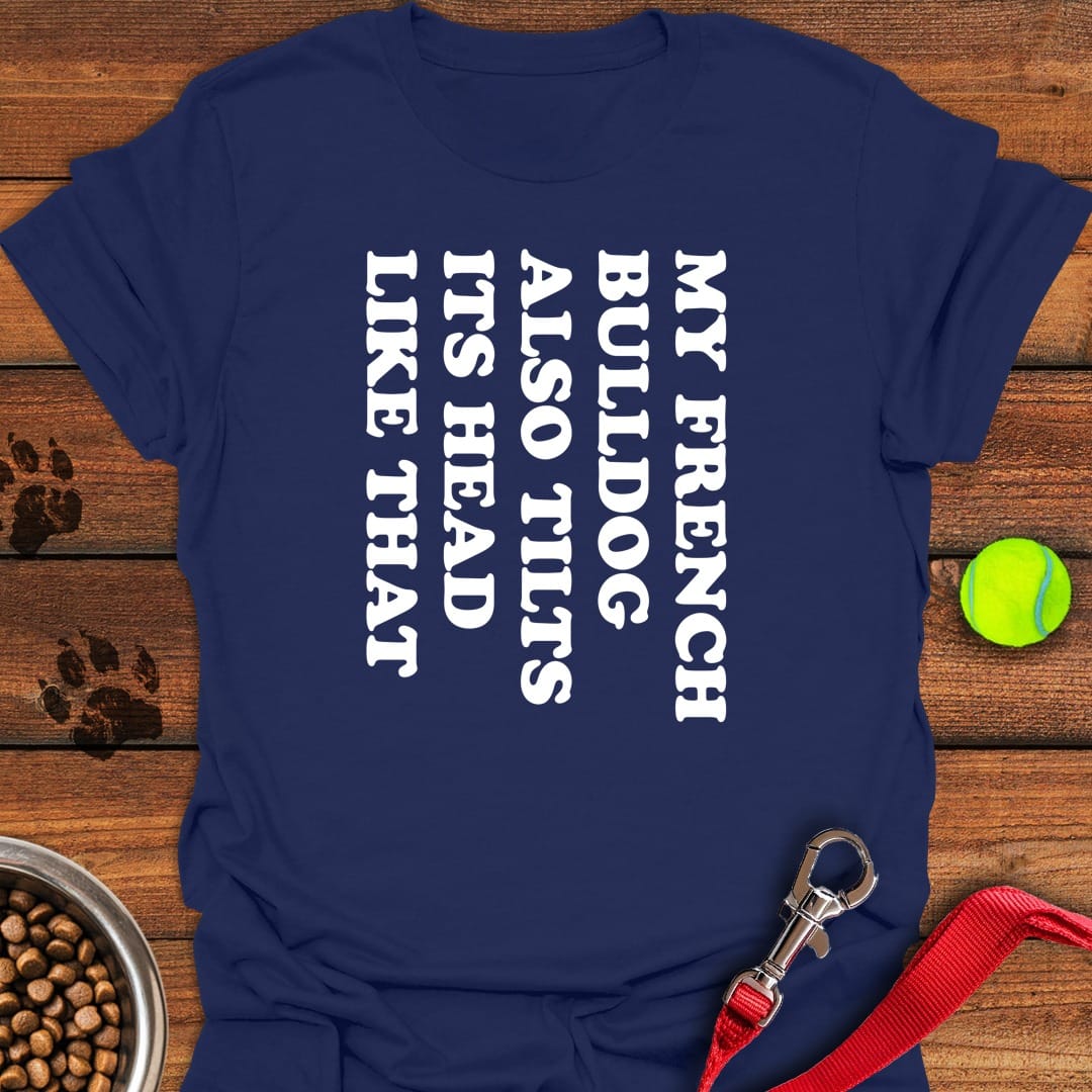 Tilt Head Frenchie Navy