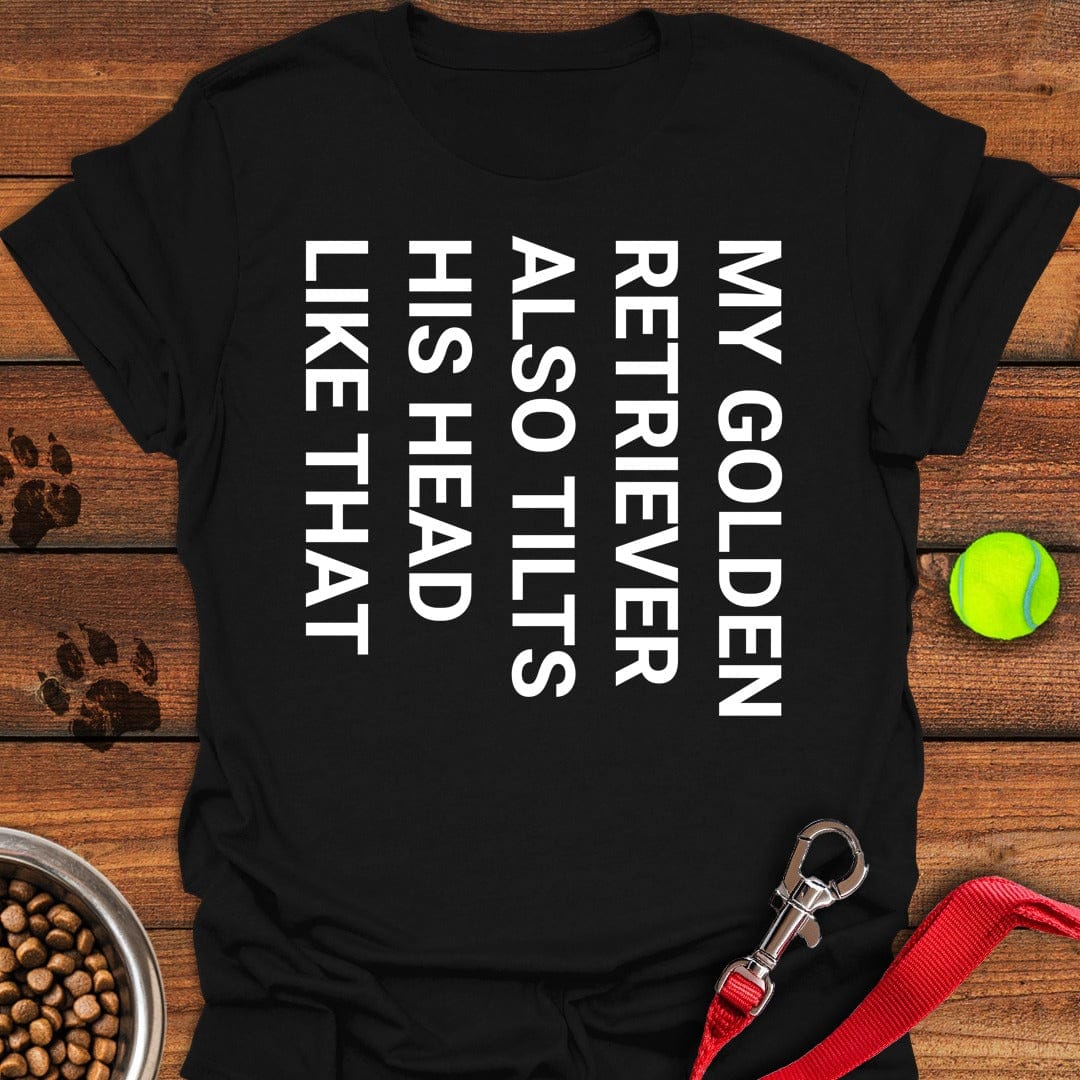 Tilt Head Golden Retriever Black