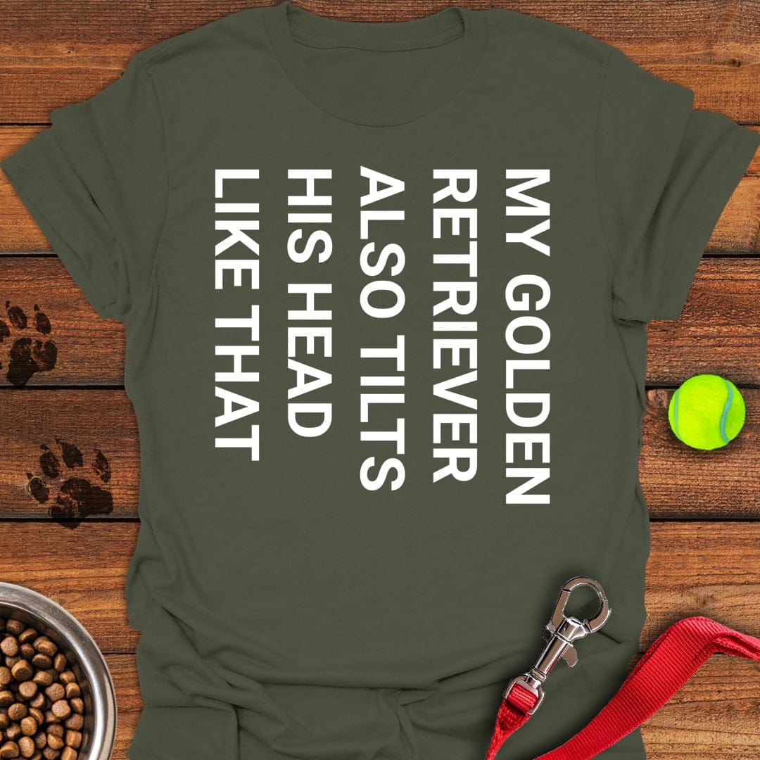 Tilt Head Golden Retriever Military Green
