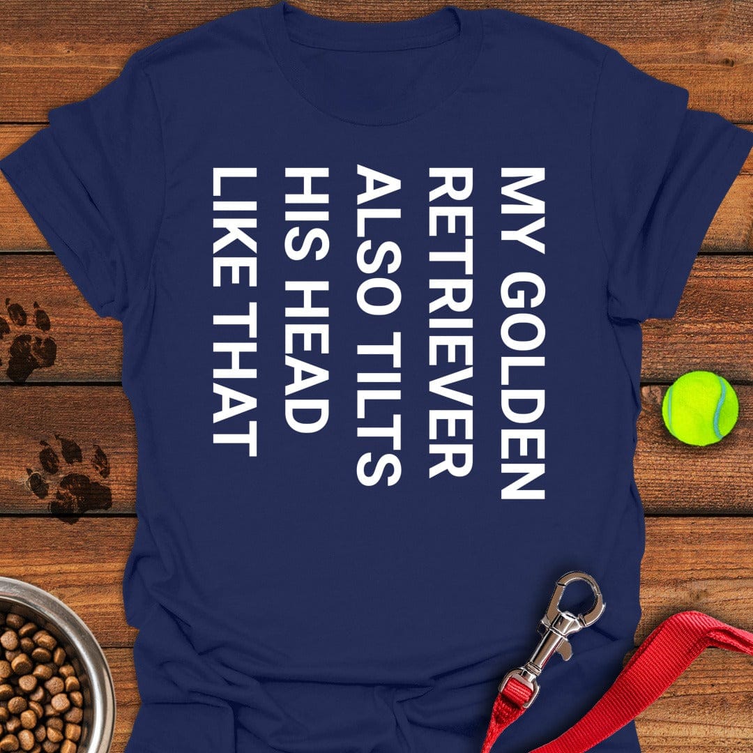 Tilt Head Golden Retriever Navy