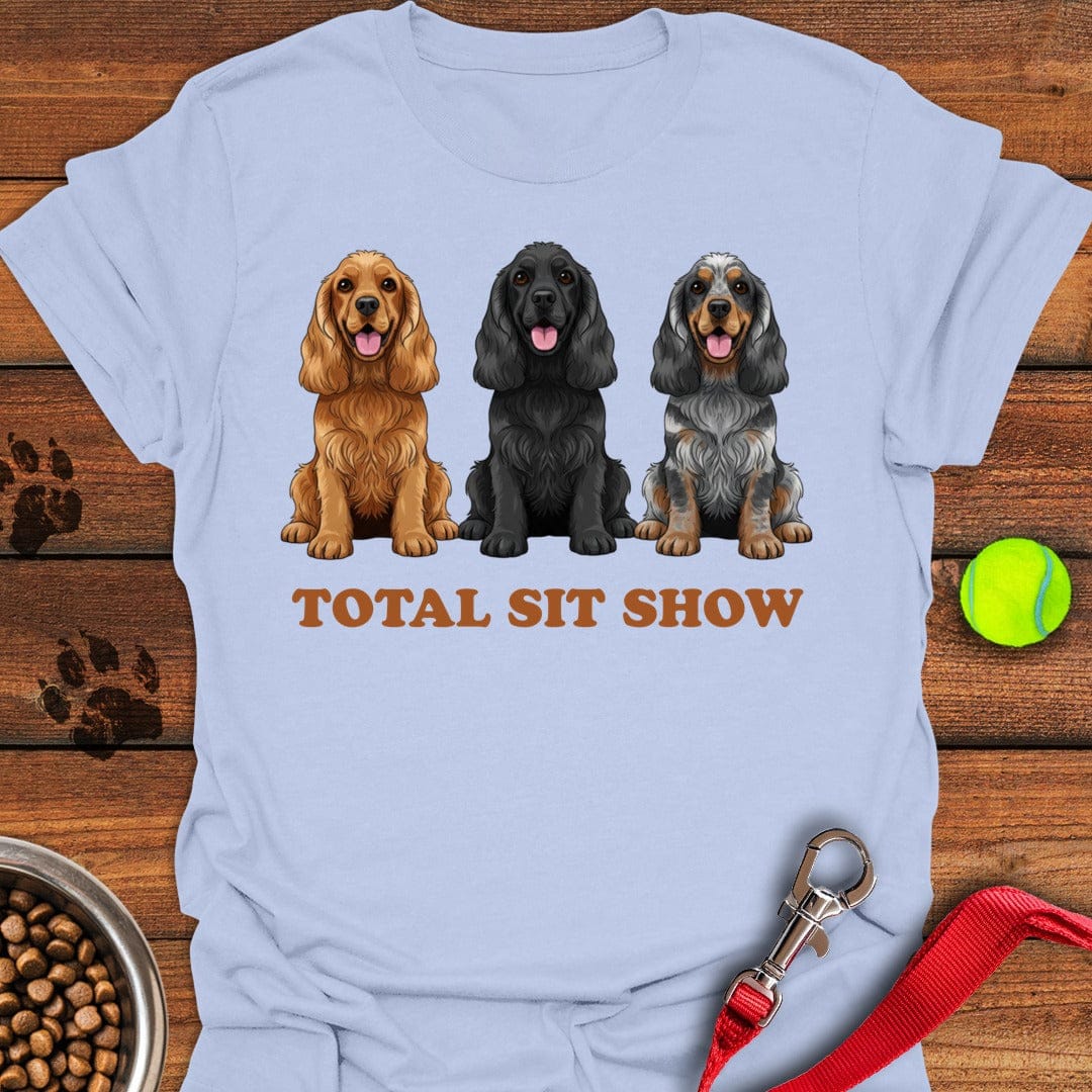Total Sit Show Cocker Spaniel Light Blue