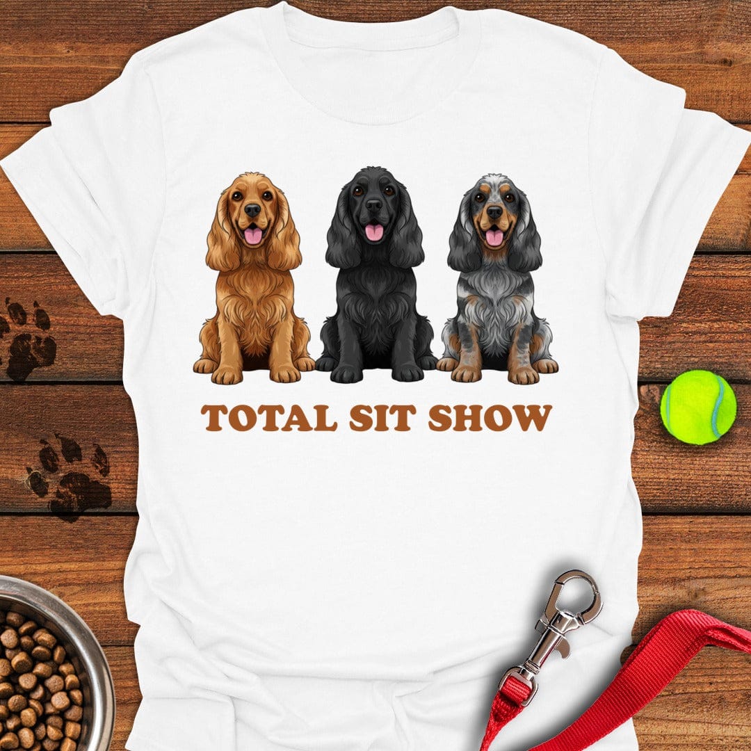 Total Sit Show Cocker Spaniel White