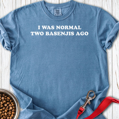 Two Basenjis Premium Tee Blue Jean