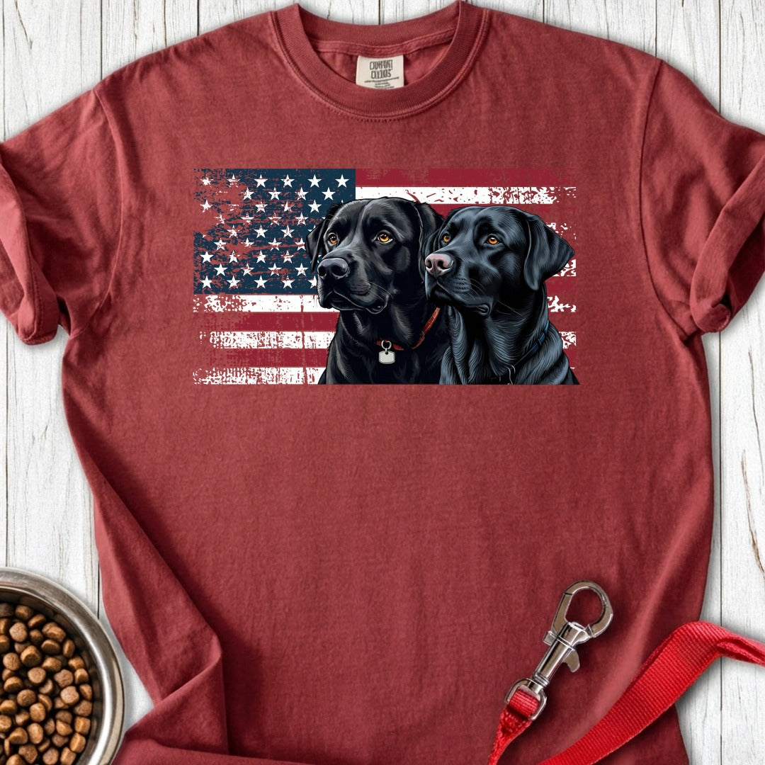 Two Black Labs USA Premium Tee Brick