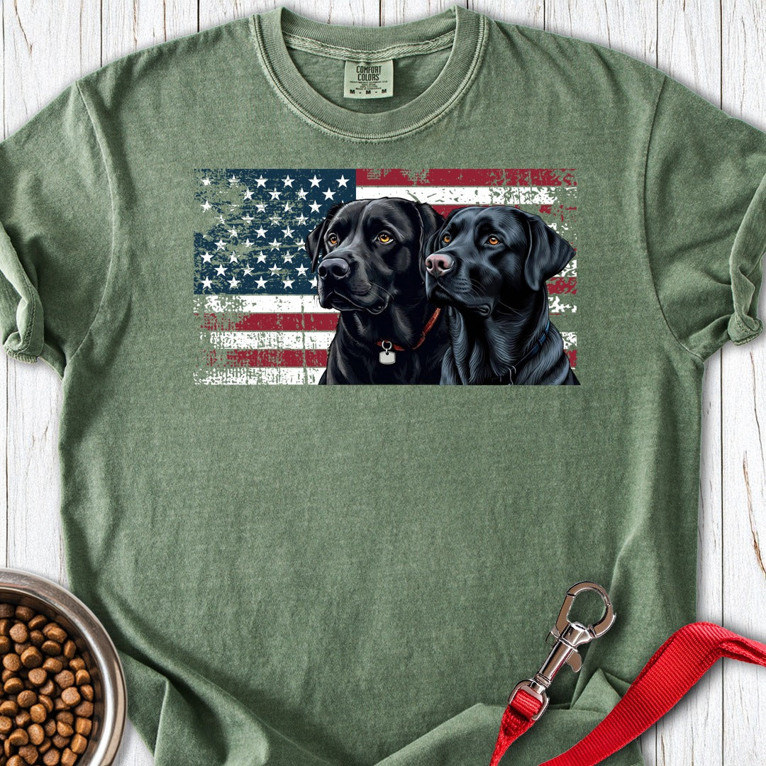 Two Black Labs USA Premium Tee Moss