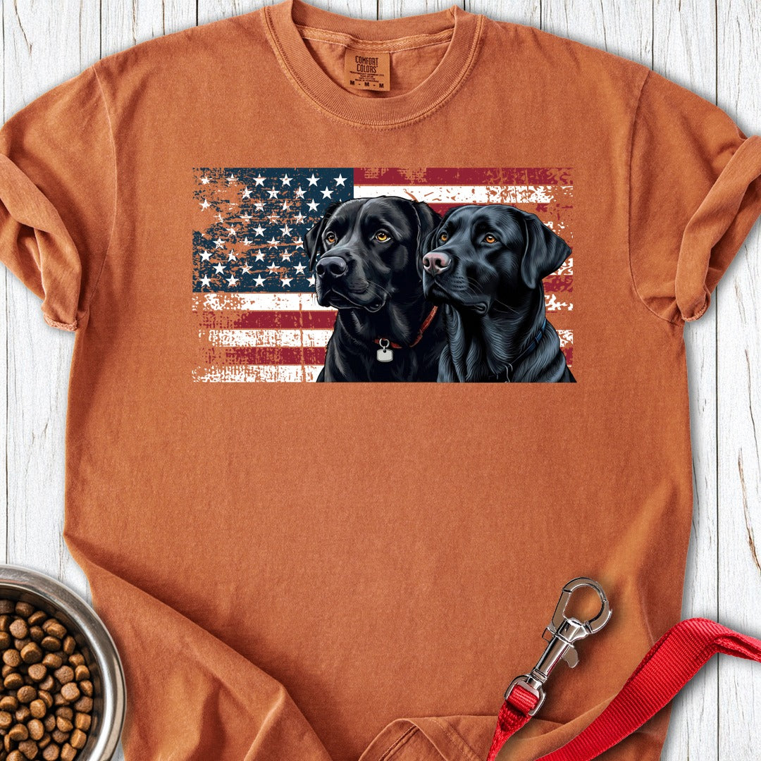 Two Black Labs USA Premium Tee Yam