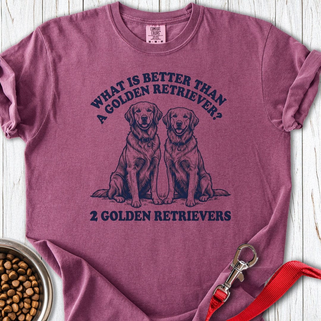 Two Golden Retrievers Premium Tee Berry