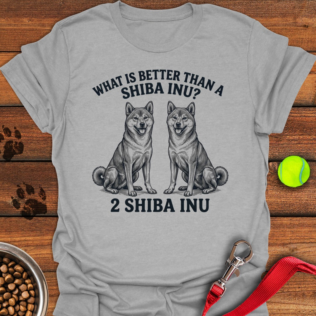 Two Shiba Inu Sport Grey