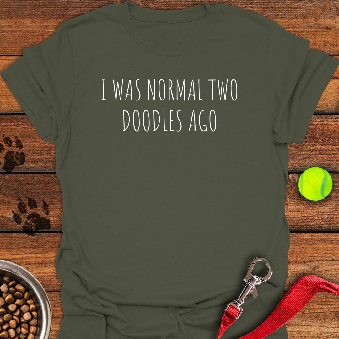 Two golden Doodles Military Green