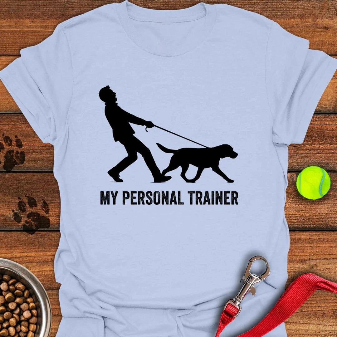 My Personal Trainer Labrador T-Shirt Light Blue