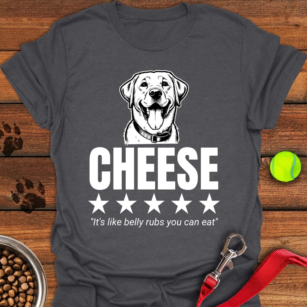 Labrador Cheese Review T-Shirt Dark Heather