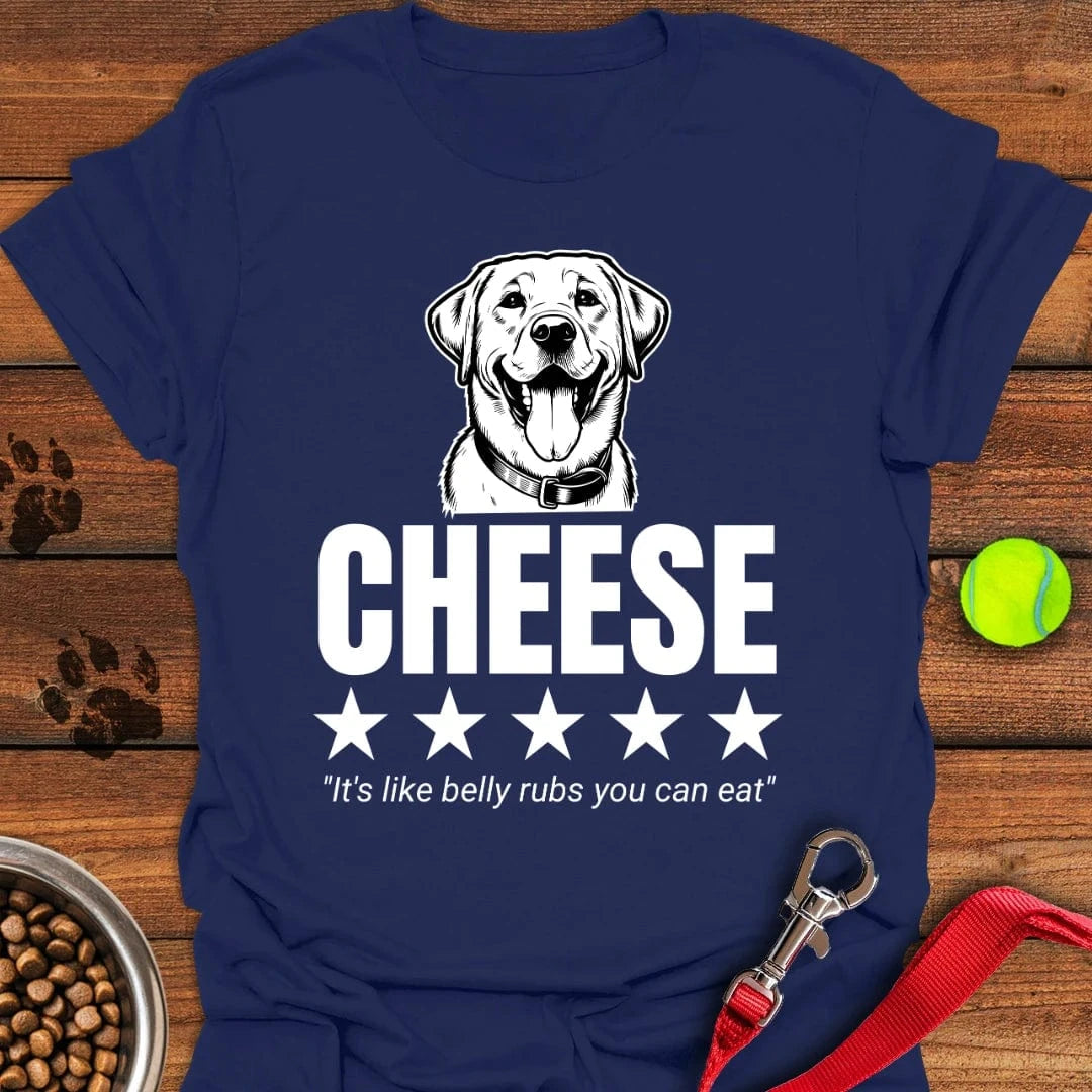 Labrador Cheese Review T-Shirt Navy
