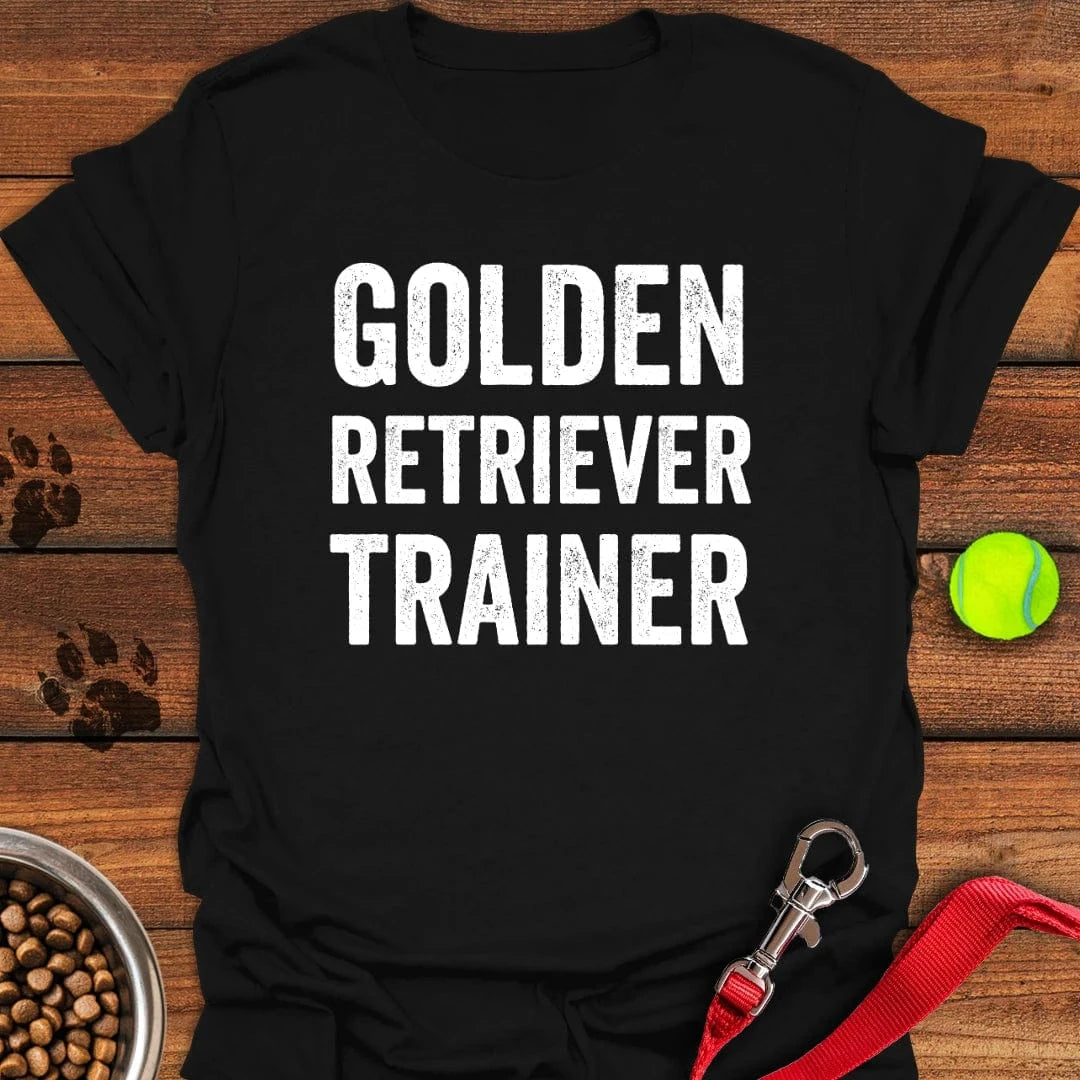 Golden Retriever Trainer T-Shirt Black