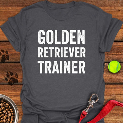 Golden Retriever Trainer T-Shirt Dark Heather