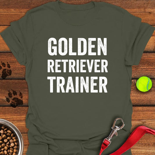 Golden Retriever Trainer T-Shirt Military Green
