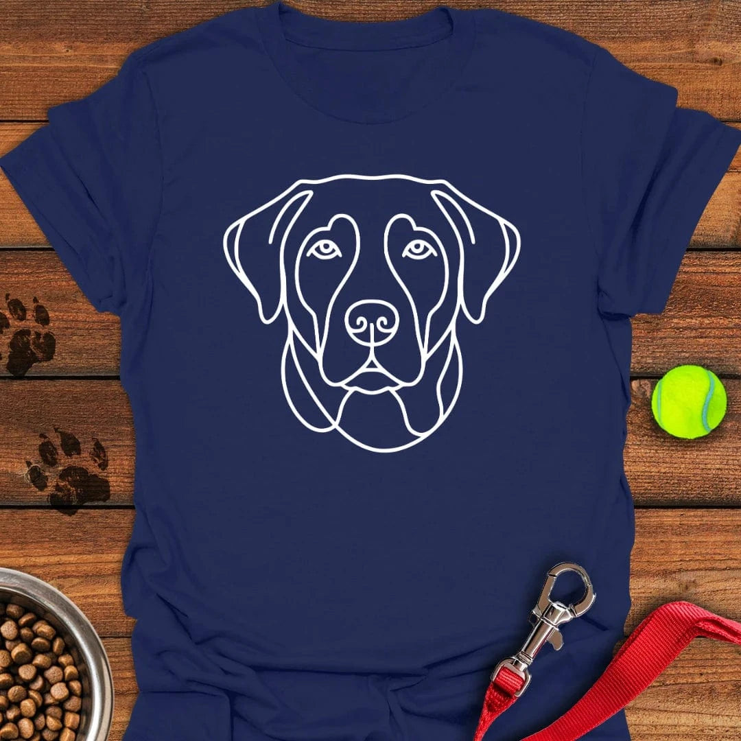 Labrador Line Art Navy