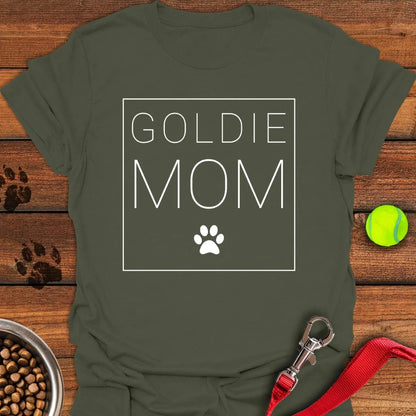 Golden Retriever Mom T-Shirt Military Green