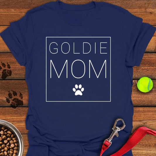 Golden Retriever Mom T-Shirt Navy