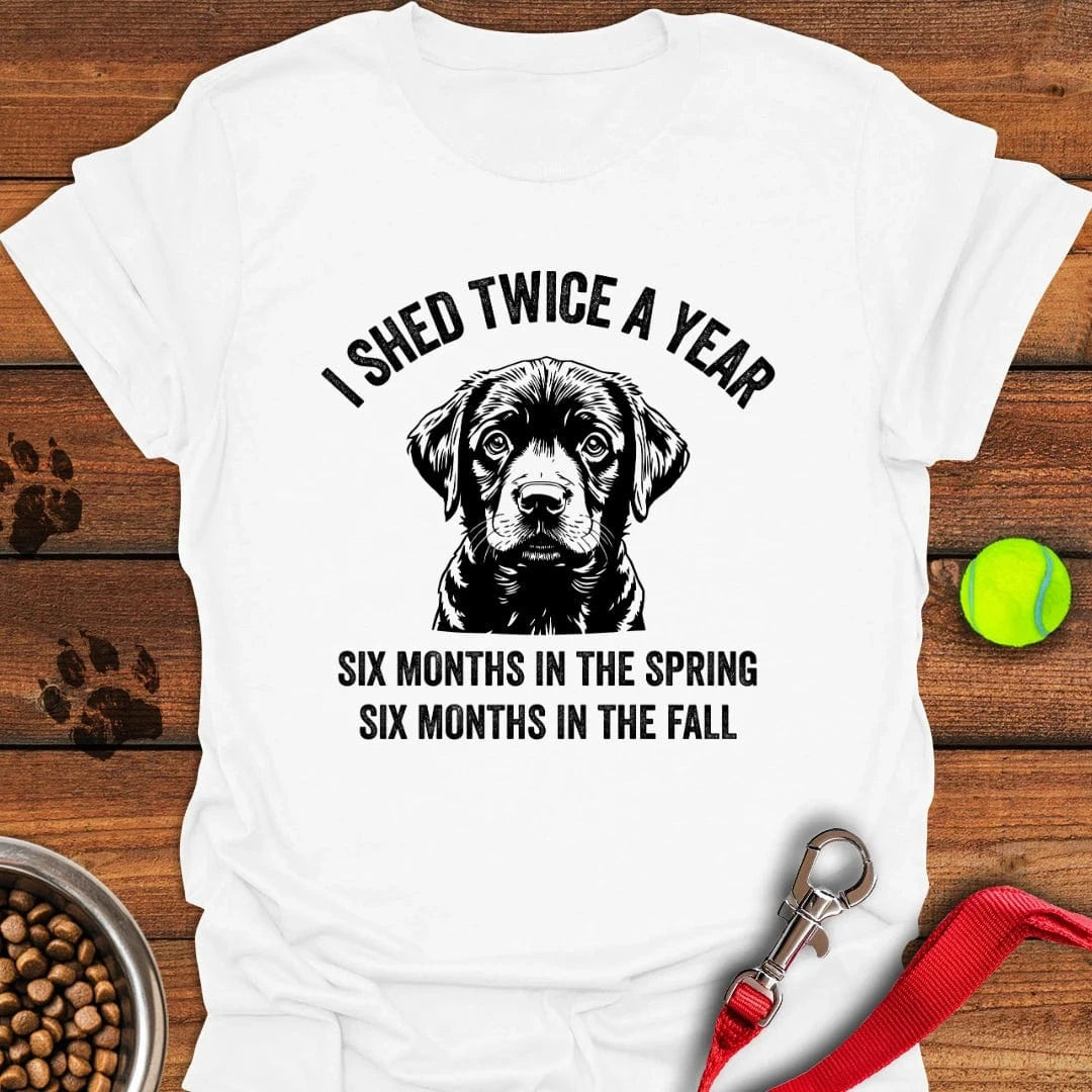 Labrador Shed Funny T-Shirt White