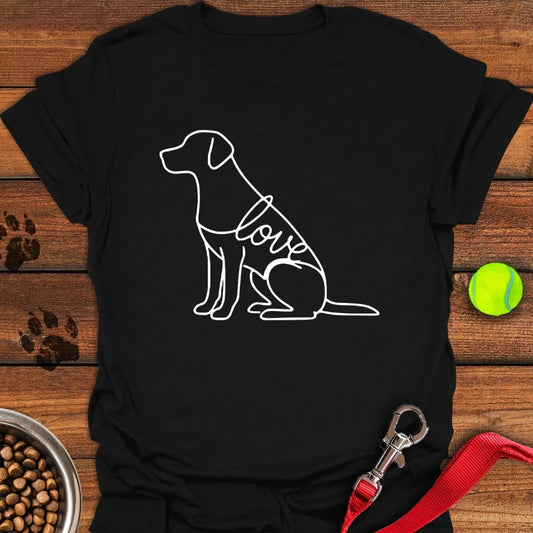 Labrador Love Lineart Black