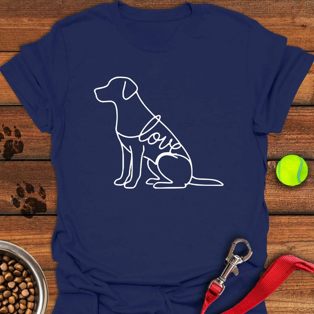 Labrador Love Lineart Navy