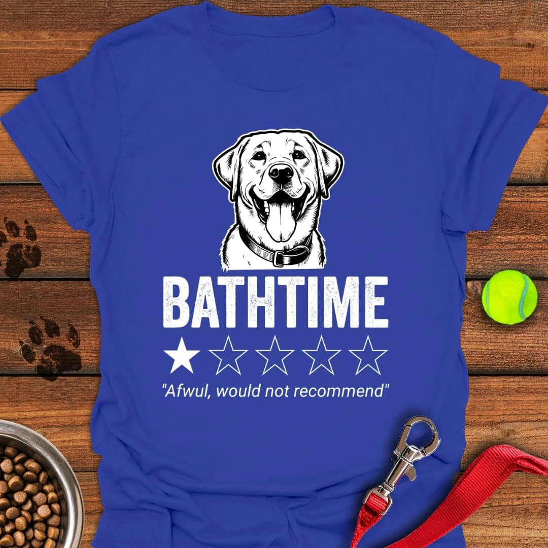 Labrador Bathtime Review T-Shirt Royal