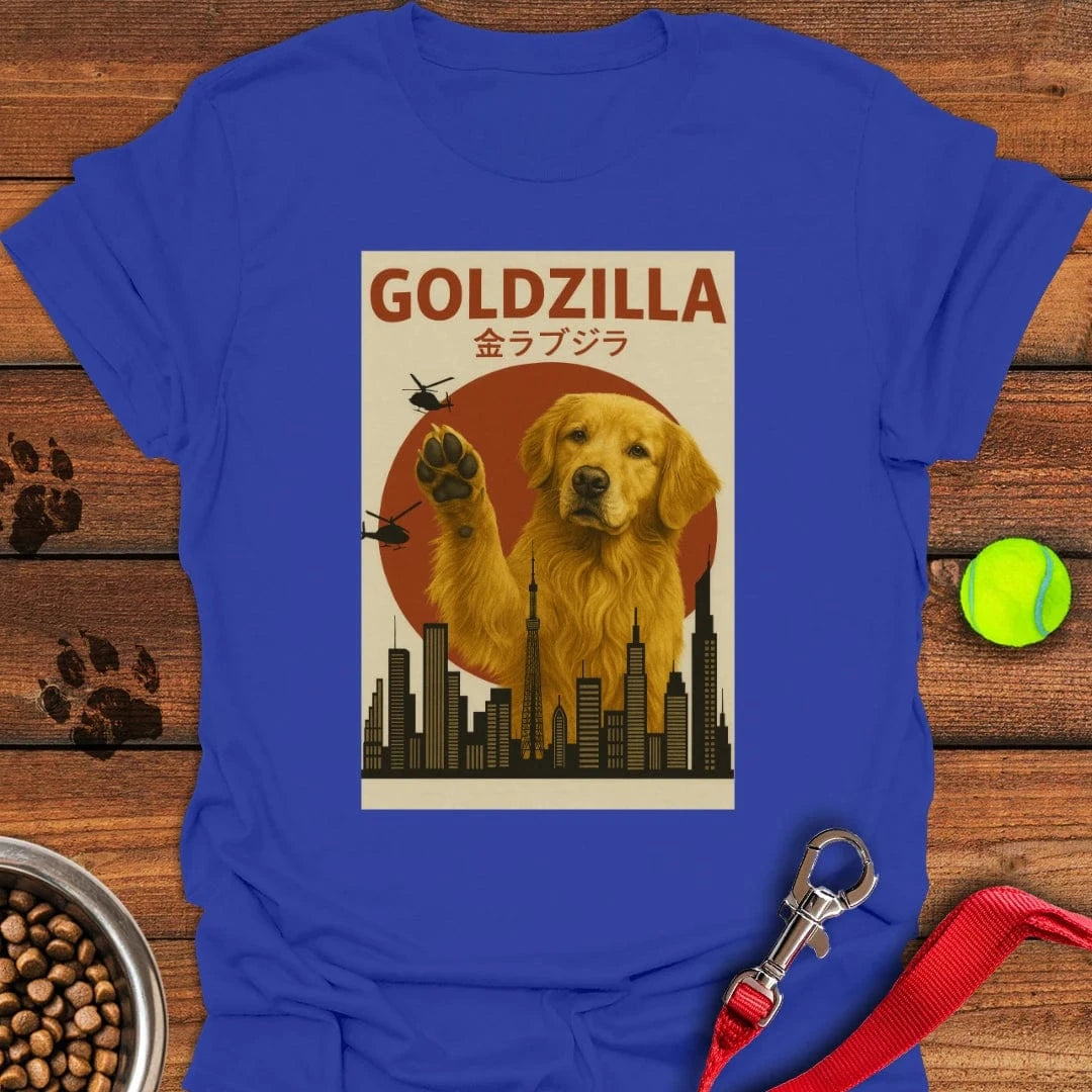 Golden Retriever Goldzilla T-Shirt