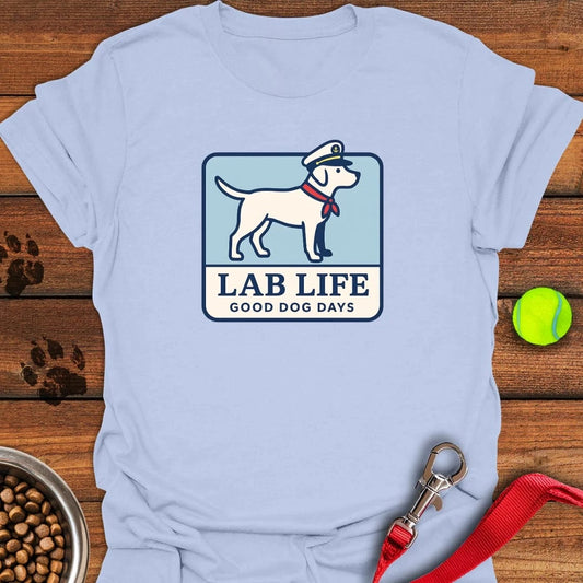 Lab Life Nautical T-Shirt Light Blue