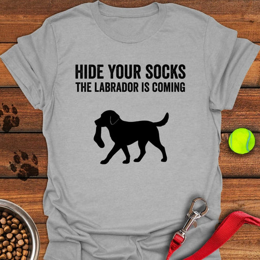 Hide Your Socks Labrador T-Shirt