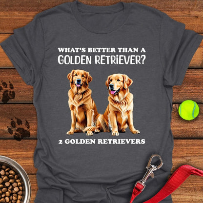 What's Better Than a Golden Retriever T-Shirt Dark Heather