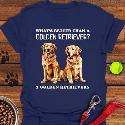 What's Better Than a Golden Retriever T-Shirt Navy