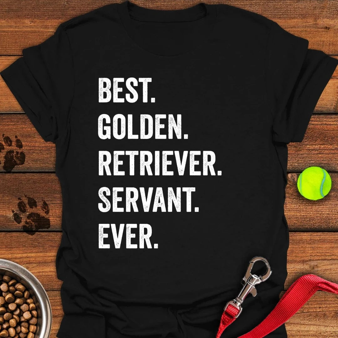 Best Golden Retriever Servant Ever T-Shirt Black