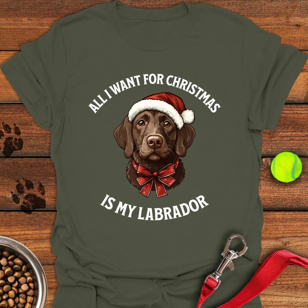 Funny Labrador Christmas Labrador Military Green