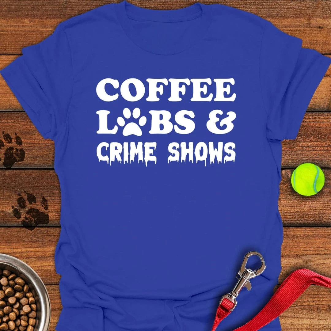 Coffee Labs & Crime Shows T-Shirt Royal