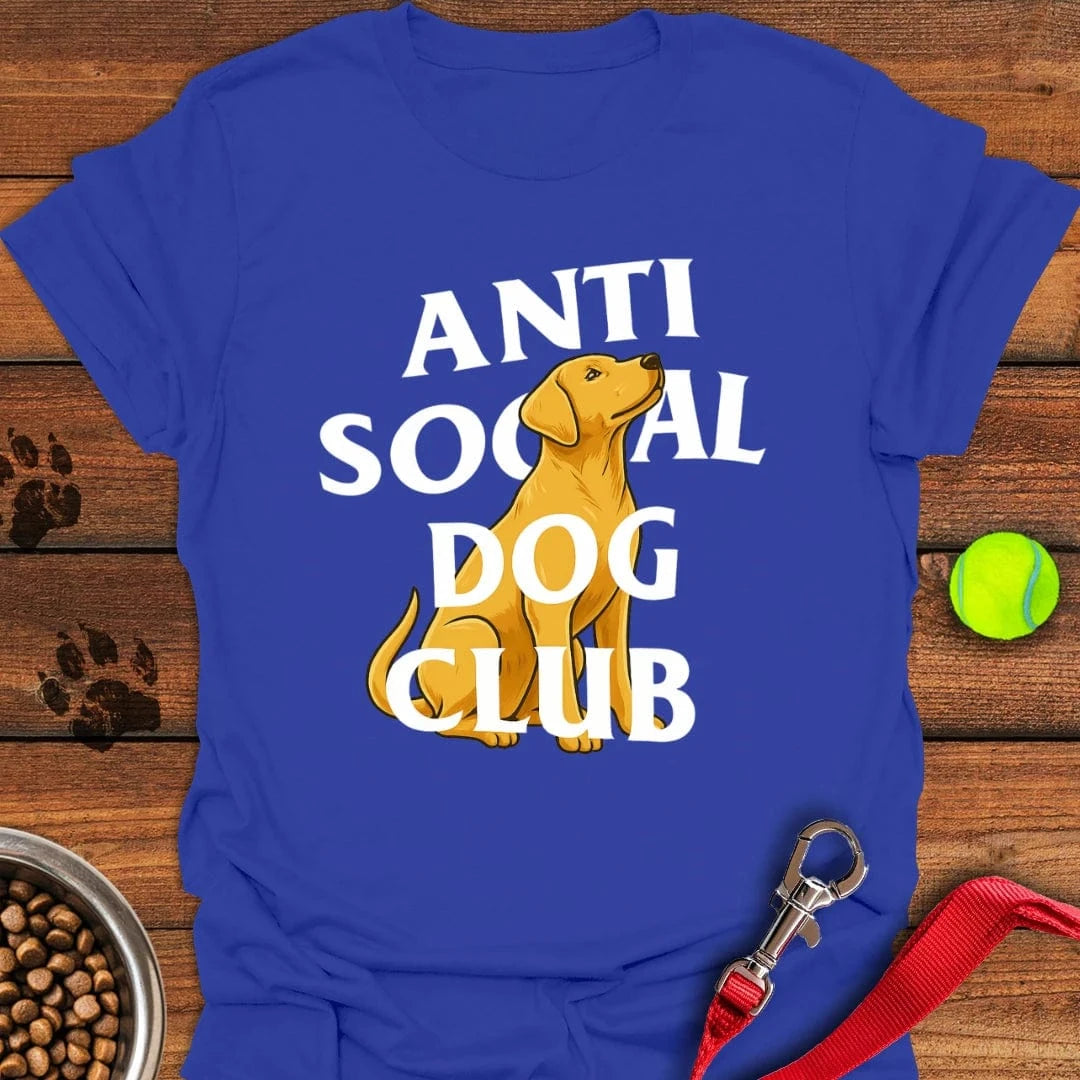 Anti Social Dog Club Labrador T-Shirt Royal