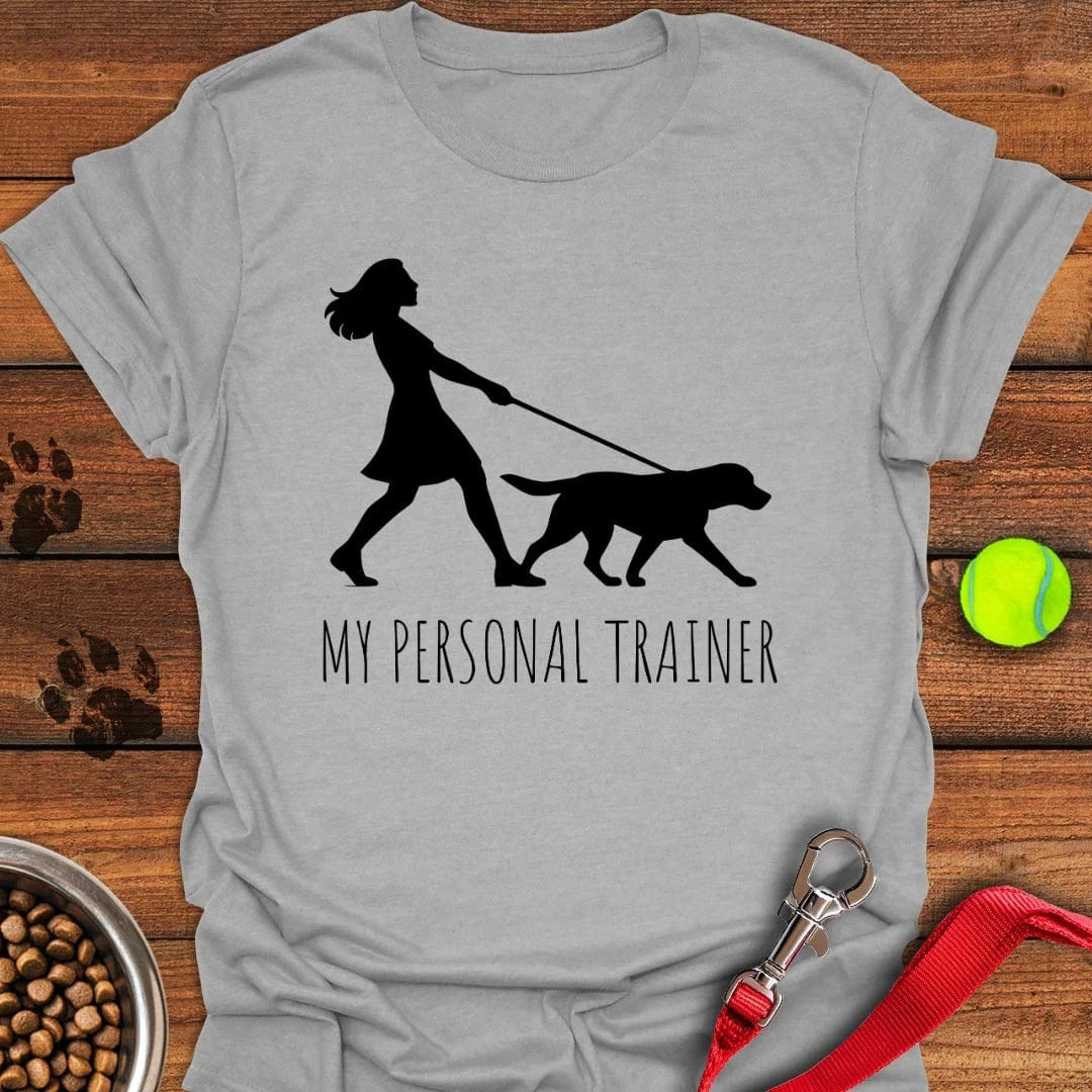My Personal Trainer Labrador T-Shirt Sport Grey